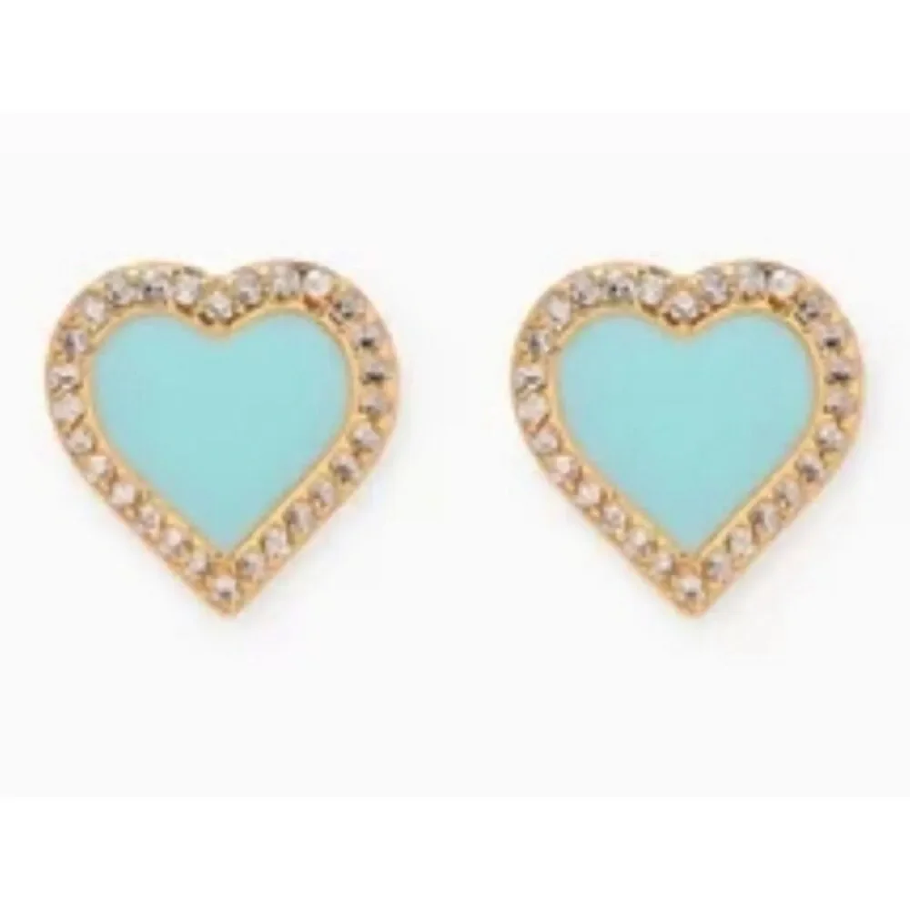 Kate Spade NEW earrings - Take Heart earrings Tiffany blue